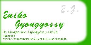 eniko gyongyossy business card